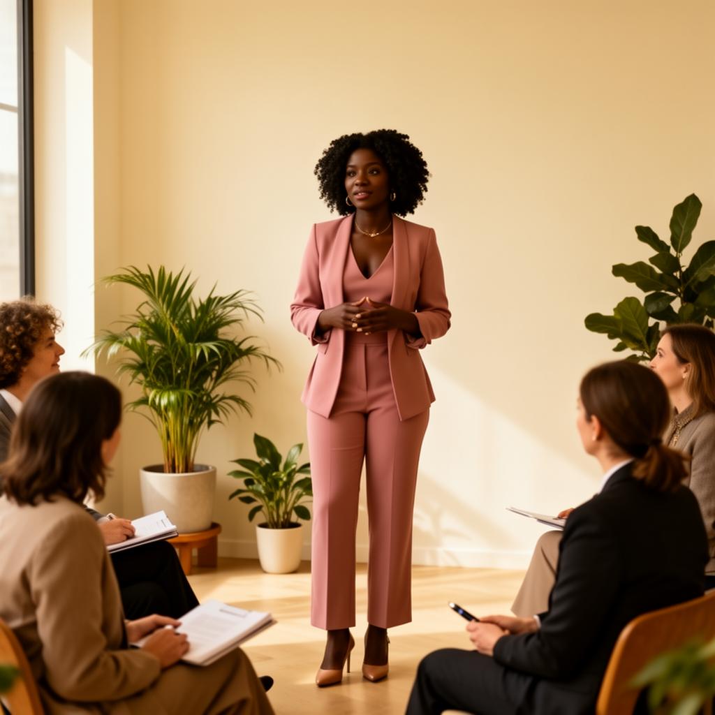 Professional facilitator leading a workshop